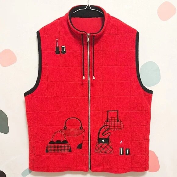 Vintage Red Vest - Picture 1 of 1